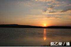 龍鑾潭濕地夕陽