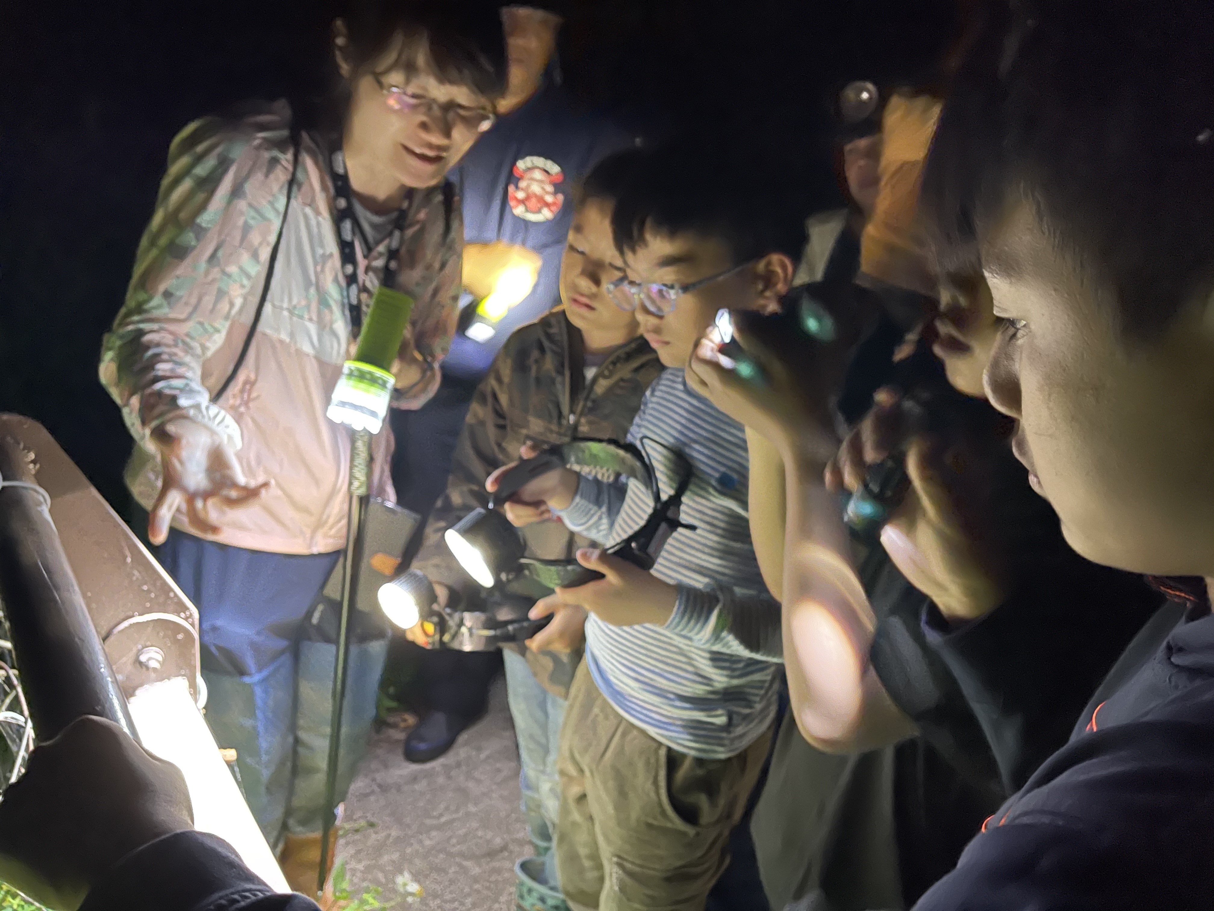 部落學童參與夜間觀 查